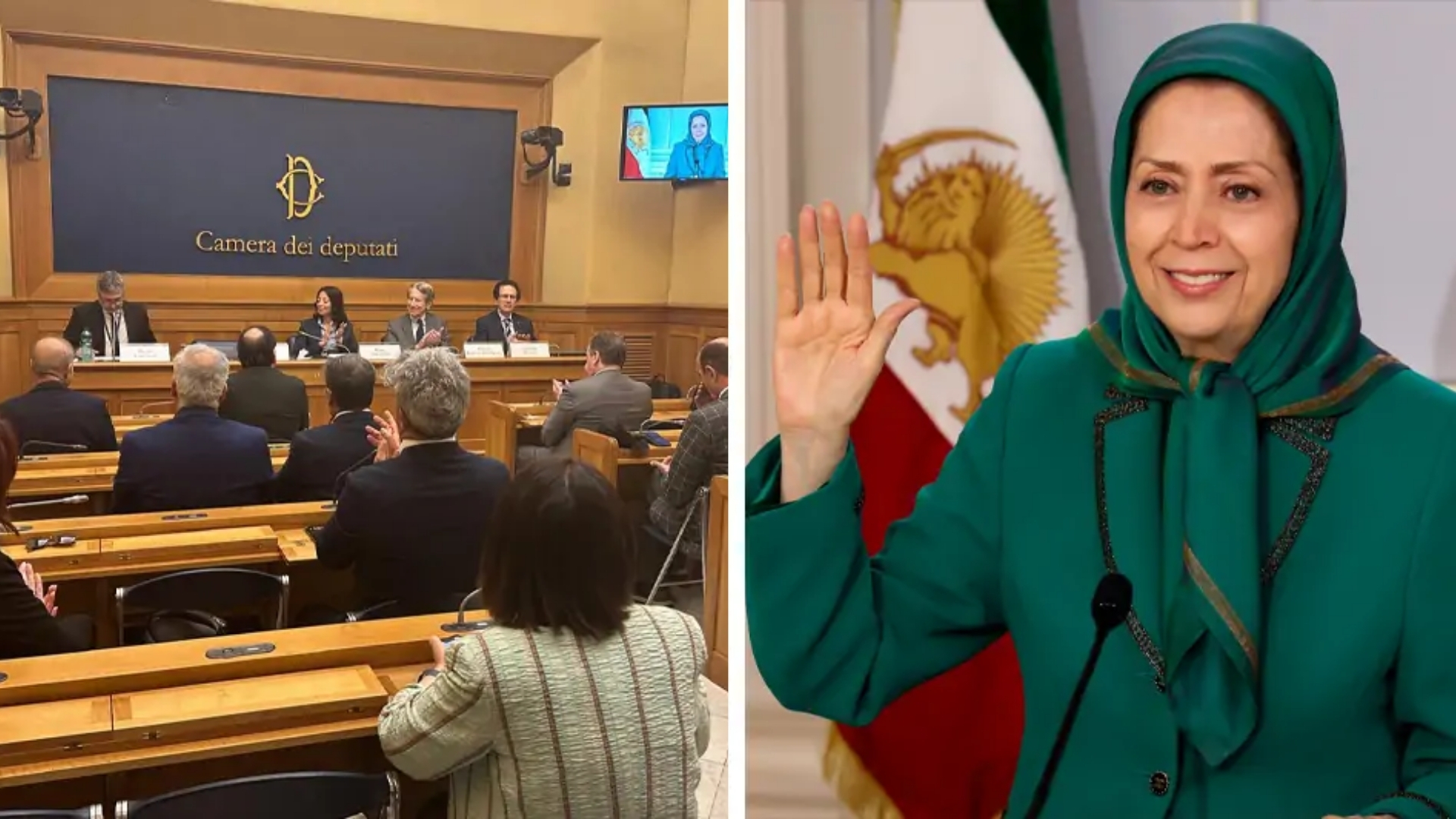 سخنرانی خانم مریم رجوی -کنفرانس در پارلمان ایتالیا – حمایت از حقوقبشر و محکومیت اعدامها در ایران
